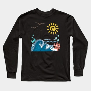 Summer and Sea Long Sleeve T-Shirt